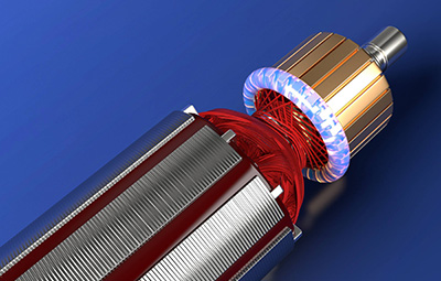 Fixation de commutateurs avec colle UV