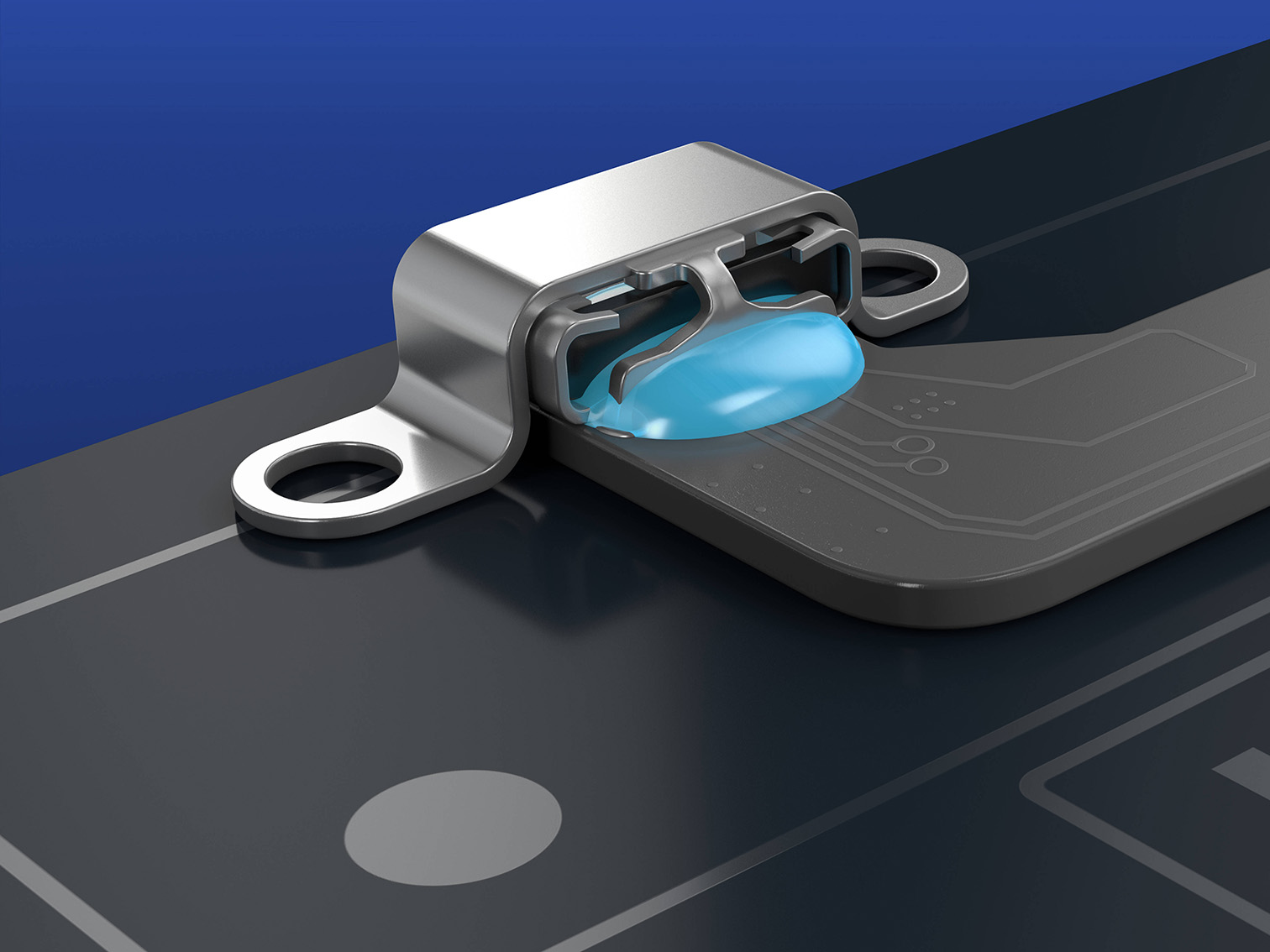 Joints à colle et connecteurs collés sur les circuits imprimés